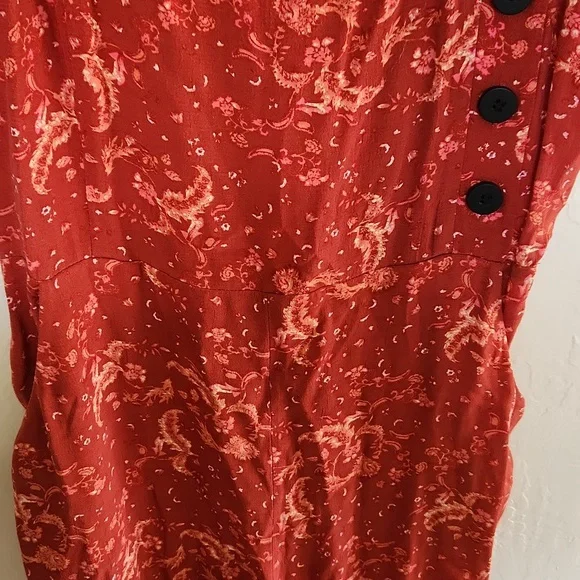 Zara Paisley Sleeveless Jumpsuit, nwt - Picture 4 of 12